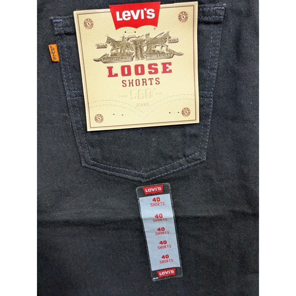 NWT Vintage NOS Levis 560 Jean Shorts Mens 40x11 Jorts Loose Fit Made In USA 96 - Picture 7 of 13